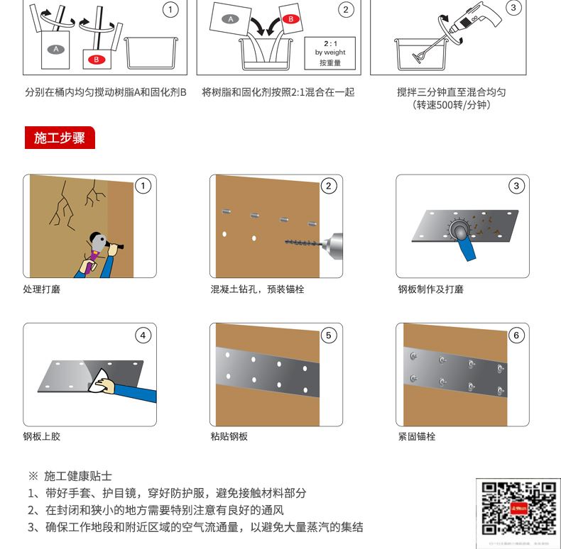 包钢沁县粘钢加固施工过程